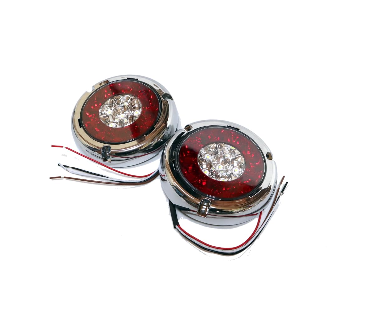 24Ｖトラック　自作テール 楽天市場】トラック用 LED 24V用 テールランプ 丸テール 丸型