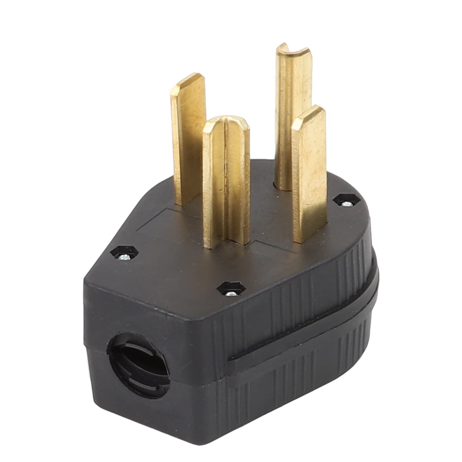 Nema 14-30P 30 Amp 125/250 Volt Winkelstecker, 3-polig, 3-adrig, Erdung, gerade Klinge Stecker für Trockner und Bereiche