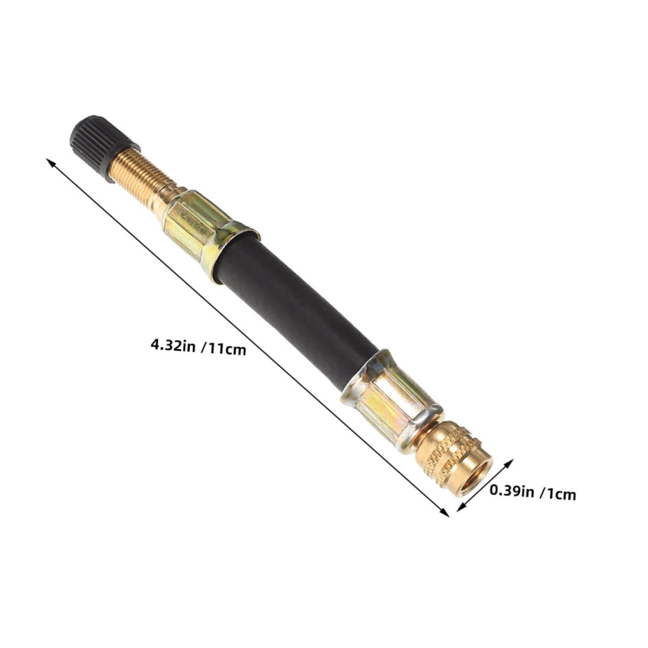 Happyyami 2Pcs Valve Stem Extenders for Cars and Motorcycles Reliable Air Valve Extensions with Leak Design Easy to Use Tire Inflation Accessories