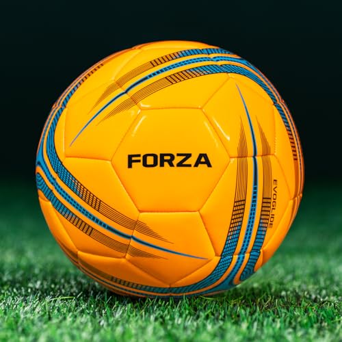FORZA Mini Skills Football piłka treningowa dla dzieci i dorosłych, wytrzymała, z PCW, do użytku wewnątrz i na zewnątrz, 1 szt., pomarańczowa