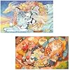 Pintoo - Two Plastic Jigsaw Puzzles Bundle - 1000 Piece - Cotton Lion - Patron Saint of Lighthouse H2366 and 1000 Piece - DONGLONGDONG - with You,with Me [H2366+H3112]