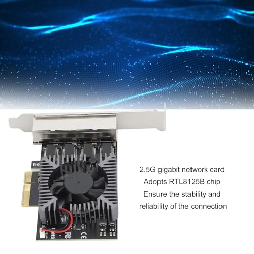 Tarjeta de Red PCIe 2.5G de 4 Puertos para Eliminar Cortes de Conexión en PC 3