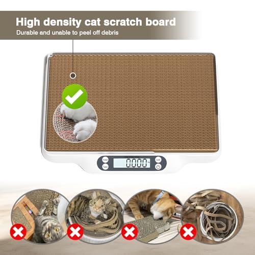 Image of Baby Scales for Weighing,Multifunction LCD Display Pet Scale,Digital Scale with 2 Tray and Cat Scratcher,Up to 66 Lbs,Multiple Weighing Scale for Small Animals,Cats, Dogs