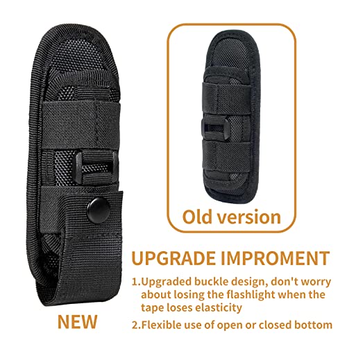 Amzgogo Flashlight Holster Case, 360 Degree Rotatable Pouch Nylon Flashlight Holder Duty Belt For Edc (2 Pack) #TOP3