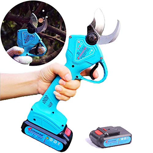 C-TK Wireless electric pruning shears, lithium battery charging Garden professional electric scissors 25mm, greatly improve efficiency 2PCS lithium battery