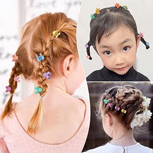 Mini pinzas para cabello 100 piezas multicolor con caja miniatura 2