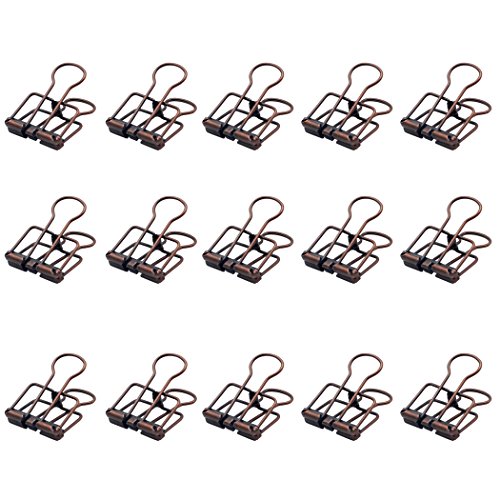 Preisvergleich Produktbild Zoohot Kreativ Foldback-Klammern Kupfer Lange Schwanzklammer, 15 Stück