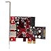 StarTech.com 4 Port PCI Express USB 3.0 Card - 5Gbps - 2 External & 2 Internal - SATA Power - UASP Support - 2x Internal (IDC) Motherboard-Style Headers , TAA (PEXUSB3S2EI)