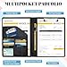 Personalized Padfolio Custom Leather Portfolio with Logo/Text/Photo Professional Business Portfolio A4 Letter Size Document Holder for Resumes Interviews Office Travel, Black