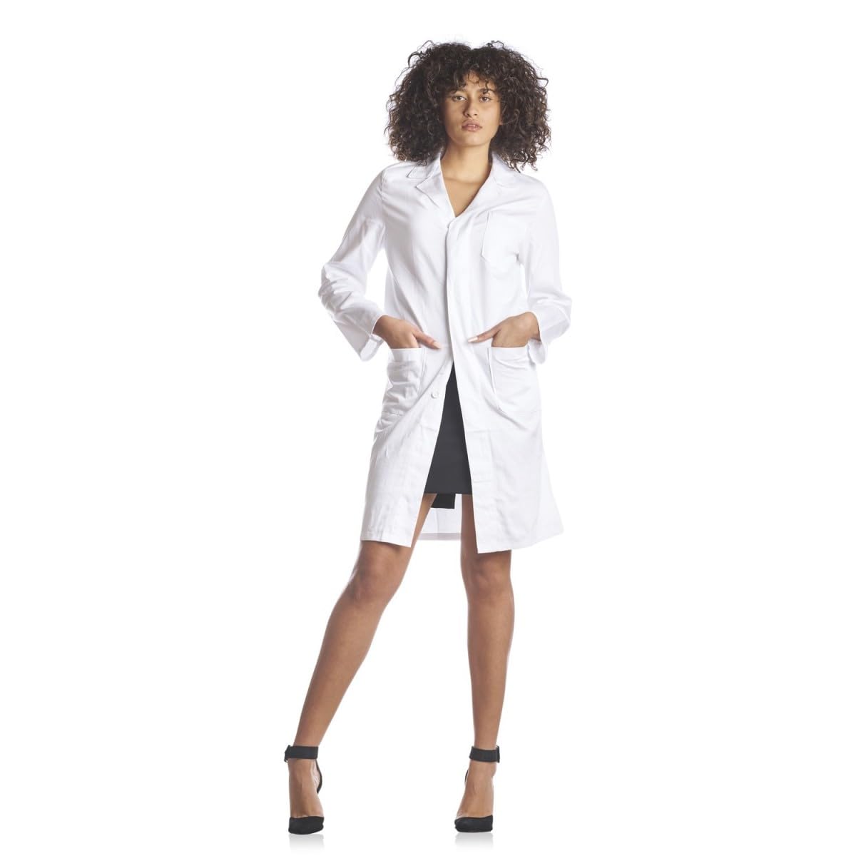 T.H. Service - Camice Bianco da Laboratorio, Cotone 100%, Resistente a Lavaggi Fino a 90°, Chiusura con Bottoni, Made in Italy, Unisex