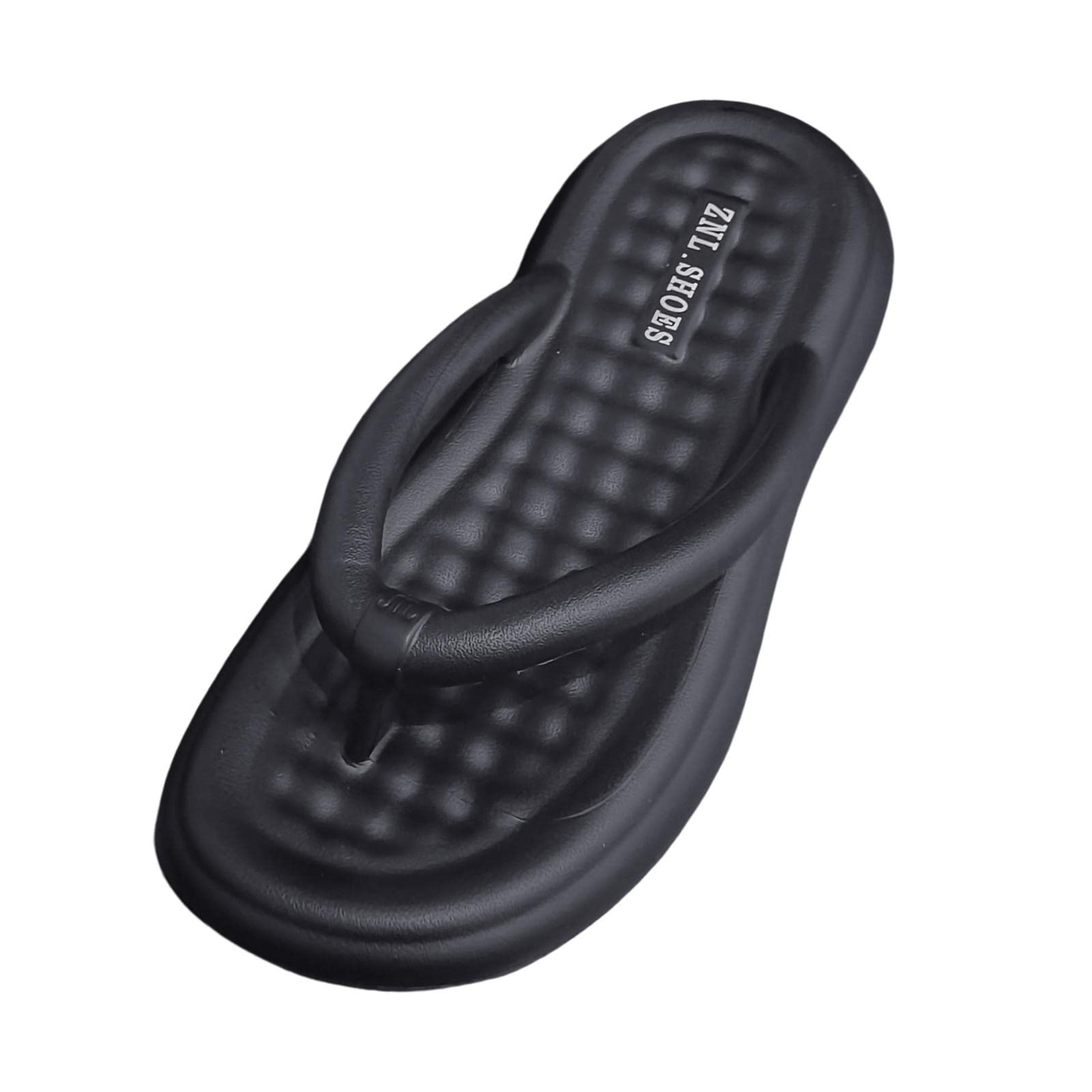 MERISHOPP Women Sandals Thick EVA Waterproof Beach Sandals for Swimming Outdoor Ladies 36-37 Black-picture-16