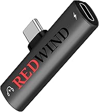 REDWIND Type-C to 3.5mm AUX & Charge Adapter USB C Audio Headphone Mic Jack Dongle Compatible for Samsung A80 A55 A35 A54 A34 A23 A53 Galaxy S25 S24 S22 S21 Ultra/Plus Fold All Model