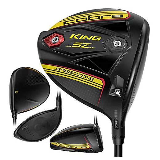 Cobra Golf 2020 Speedzone Driver Black-Yellow (Men's, Right Hand, MCA Tensei AV Blue 65, Stiff Flex, 9.0)