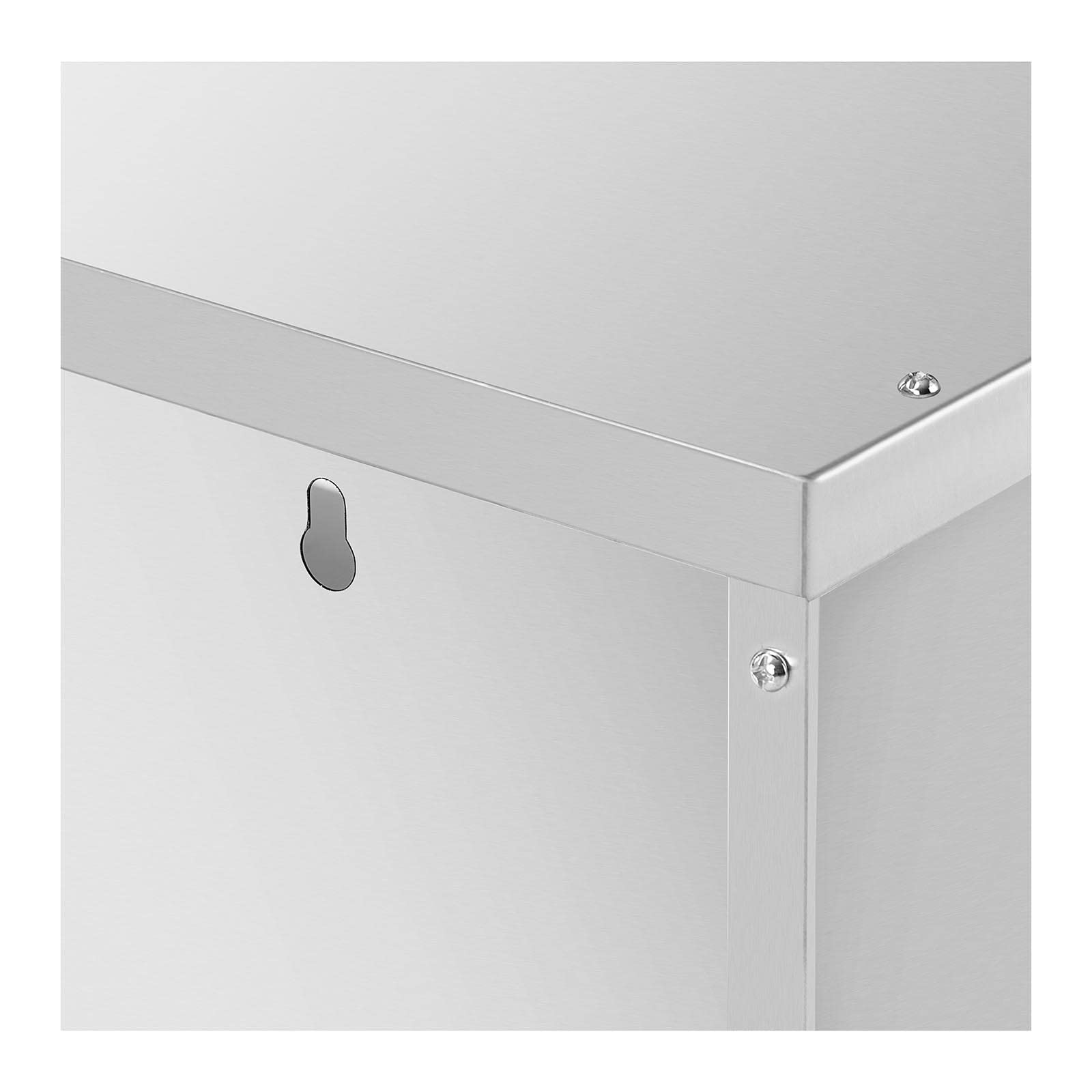 Royal Catering Armoire Murale en INOX avec Portes Coulissantes - pour Cuisine 900 x 400 x 500 mm - Capacité de Charge 60 kg