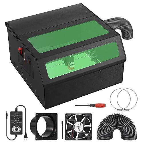 Yofuly Carcasa Láser Con Aspiración Para Máquina De Grabado Láser, 700 X 700 X 400 Mm, Carcasa Láser Con Ventilador De Extracción, Protección Ocular, Cubierta Plegable Para Grabado Láser Para La Yofuly Carcasa Láser Con Aspiración Para Máquina De Grabado Láser, 700 X 700 X 400 Mm, Carcasa Láser Con Ventilador De Extracción, Protección Ocular, Cubierta Plegable Para Grabado Láser Para La