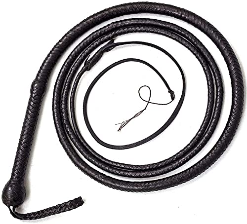 SCORPION ARCHERY Bullwhip Peitsche - Echtleder 8 Zöpfe Für Cowboy Style