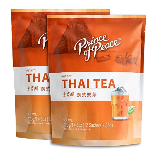 Prince of Peace 3 in 1 Instant Thai Tea Beverage, 24 Sachets Value Size – Instant Hot or Cold Beverage – Easy to Brew – Made with Authentic Thai Tea Recipe, Rich and Creamy Taste – Just Add Water image 5