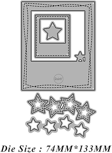 Miniatura 9 de DzIxY Troqueles de corte de metal con borde irregular para hacer tarjetas, juegos de troqueles de papel en relieve, álbum de fotos, álbumes de