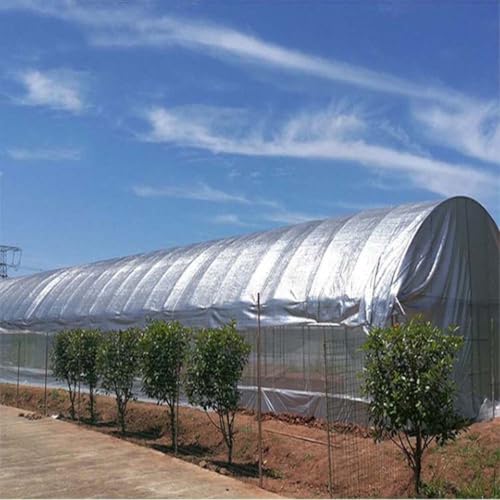 Malla de sombreo de Aluminio para Invernadero, 1 m x 6 m, 99% de protección UV, Malla Reflectante para Plantas de jardín (1 m x 1 m), protección Solar óptima para el Crecimiento.