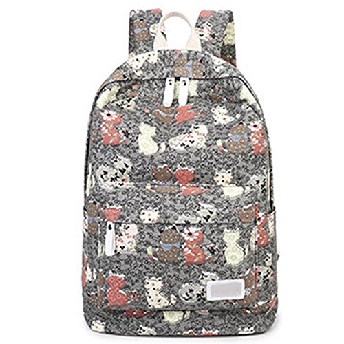 Esther Beauty Casuale Gattino Tela Zaino Scuola