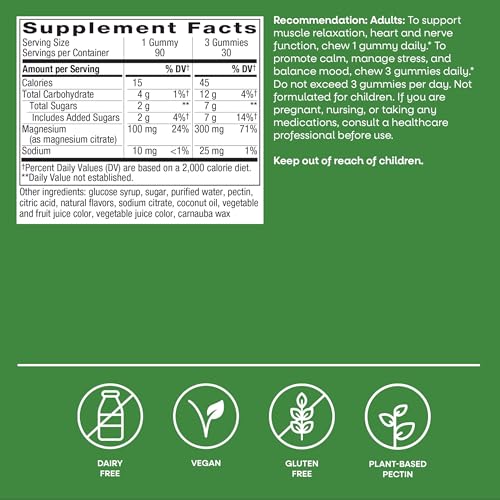 Nature’s Way Magnesium Gummies, 100 mg Magnesium per Gummy, 90 ct - image 6