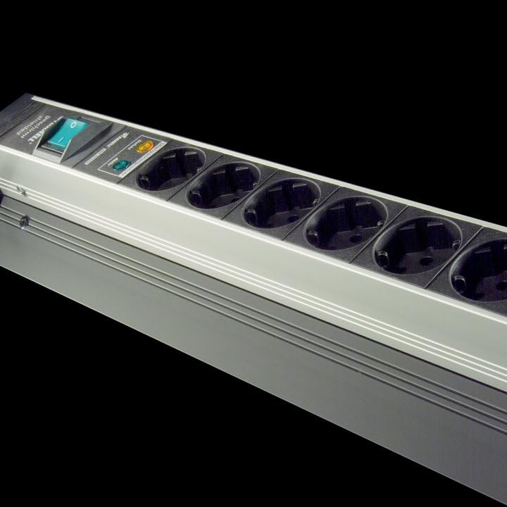 abgeschirmte Steckdosenleiste 9-Fach, mit PRP-Protect, zur Schirmung niederfrequenter elektrischer Felder