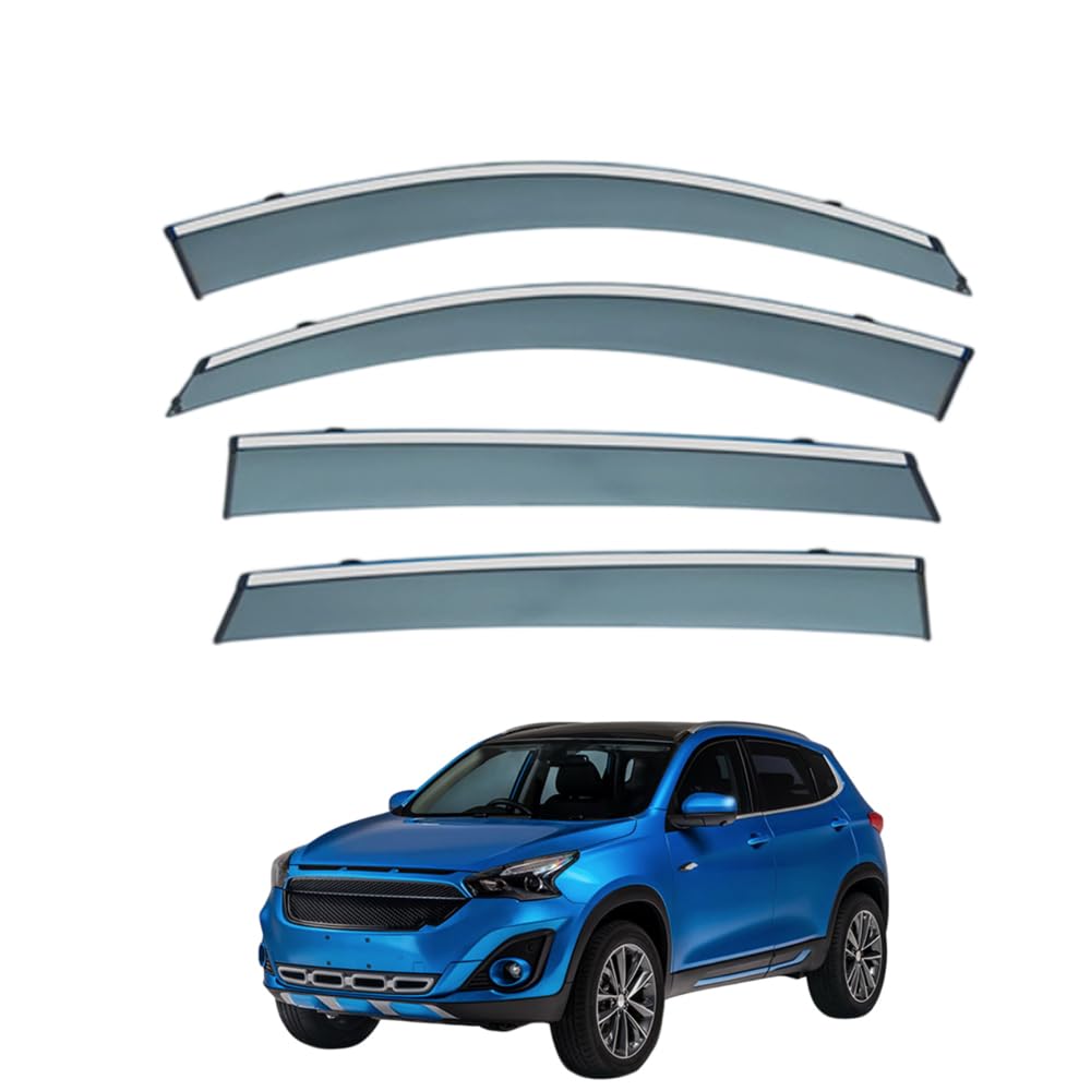 Qoemrhelt Normal 4Pc Set In-Channel Wind Deflectors, For Dr Automobiles F35 2016-2019 Window Visors Rain Guards Vent Visors Rain & Sun Protection,Car Accessories