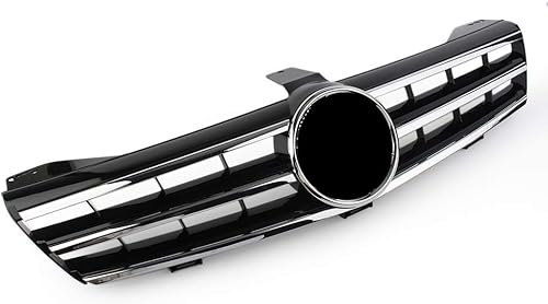 Miniatura 5 de GZYF Rejilla superior de parachoques delantero para automóvil, estilo de 3 aletas, para Mercedes Benz W219 CLS-Class, CLS500 CLS600 2004-2008, negro