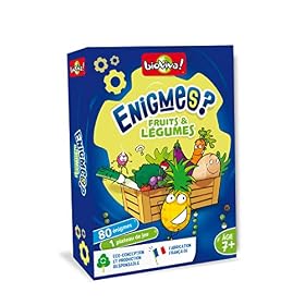 Bioviva – Enigmes – Fruits et Légumes – Devinez la réponse le plus rapidement possible grâce aux indices- Jeu de cartes – Collection Enigmes – 2 à 6 joueurs – 7 ans – Fabriqué en France – 283588