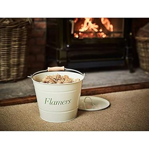 Flamers Bucket filled with 75 Natural Firelighters Cover