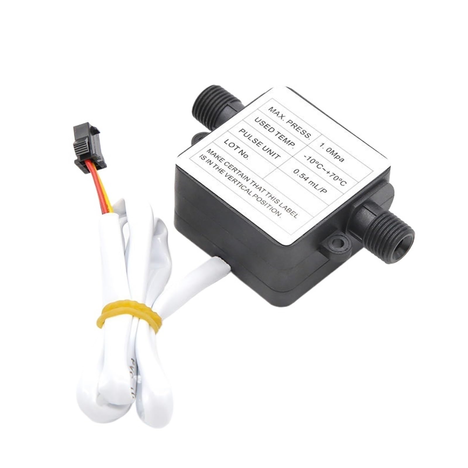 Medidor de agua fría para jardín y hogar. 1 Interruptor De Sensor Flujo Agua Líquida Con Control Caudalímetro Engranajes Plástico