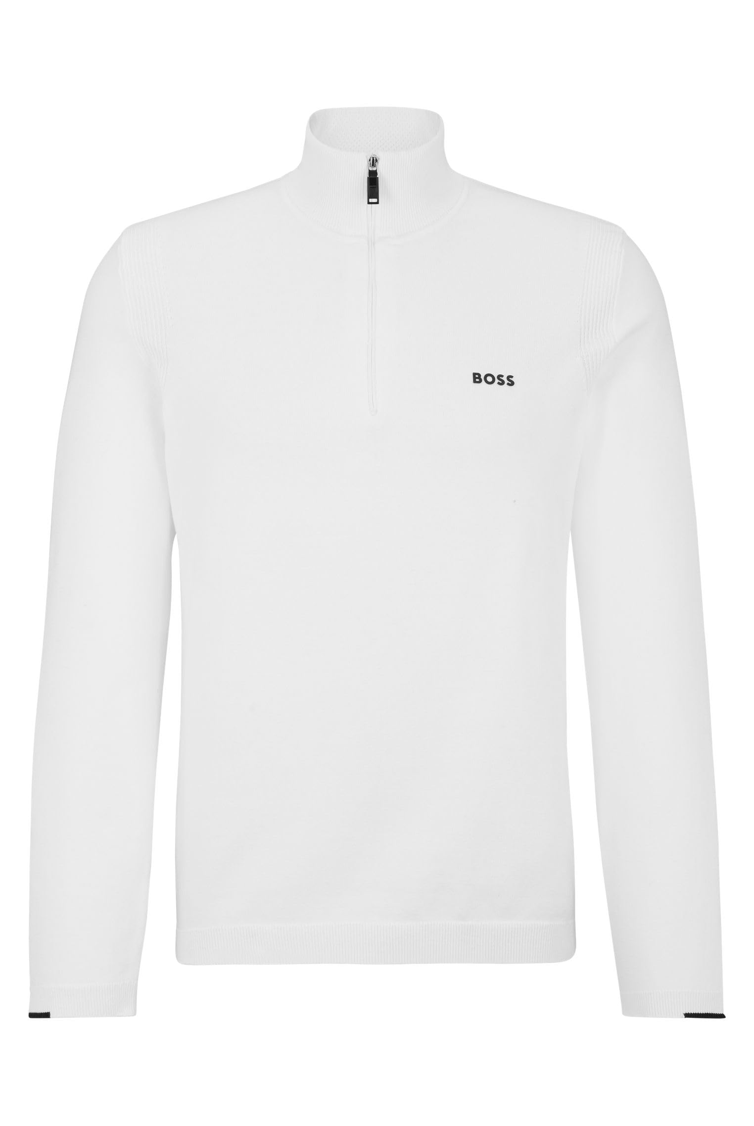 BOSS コットンブレンド セーター カラーブロック＆ロゴ BOSS - Sweater with color-blocking and logo - Light Blue