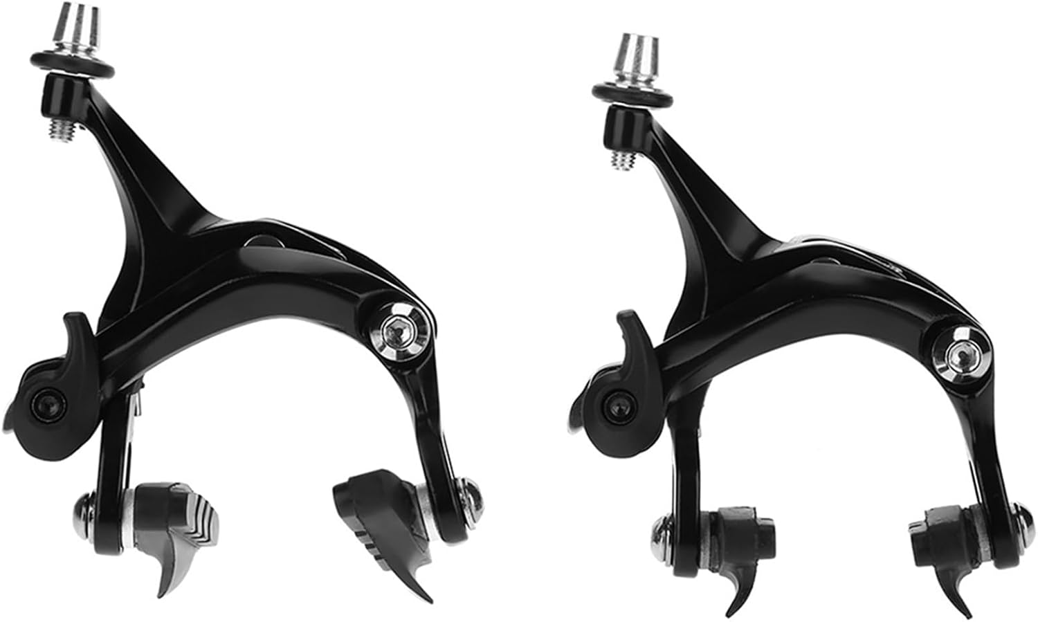 Brake Calipers, Mechanical Brake Parts Road V Shape Dual Pivot Brake Set, Sturdy Aluminum Alloy 1 Pair for Front and Rear Wheel Repair