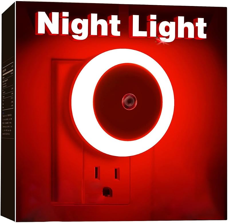 FanFuGuo LED Éjszakai Lámpa Gyerekeknek Szenzorral 3db Piros