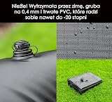HomeBee® Zimowa poduszka basenowa XXL (2 x 4 metry) – poduszka zimowa do przykrycia basenu – odporna na warunki zimowe – poduszka na basen, poduszka powietrzna, poduszka na zimę