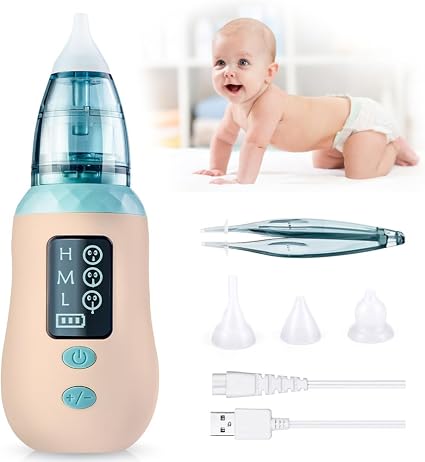 Bubbacare Electric Baby Nasal Aspirator With LED Light