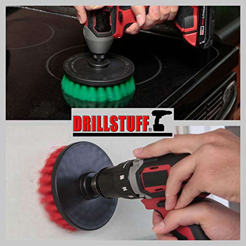 Image of Cleaning Supplies - Drill Brush - 5-INCH Medium and Stiff Bristle