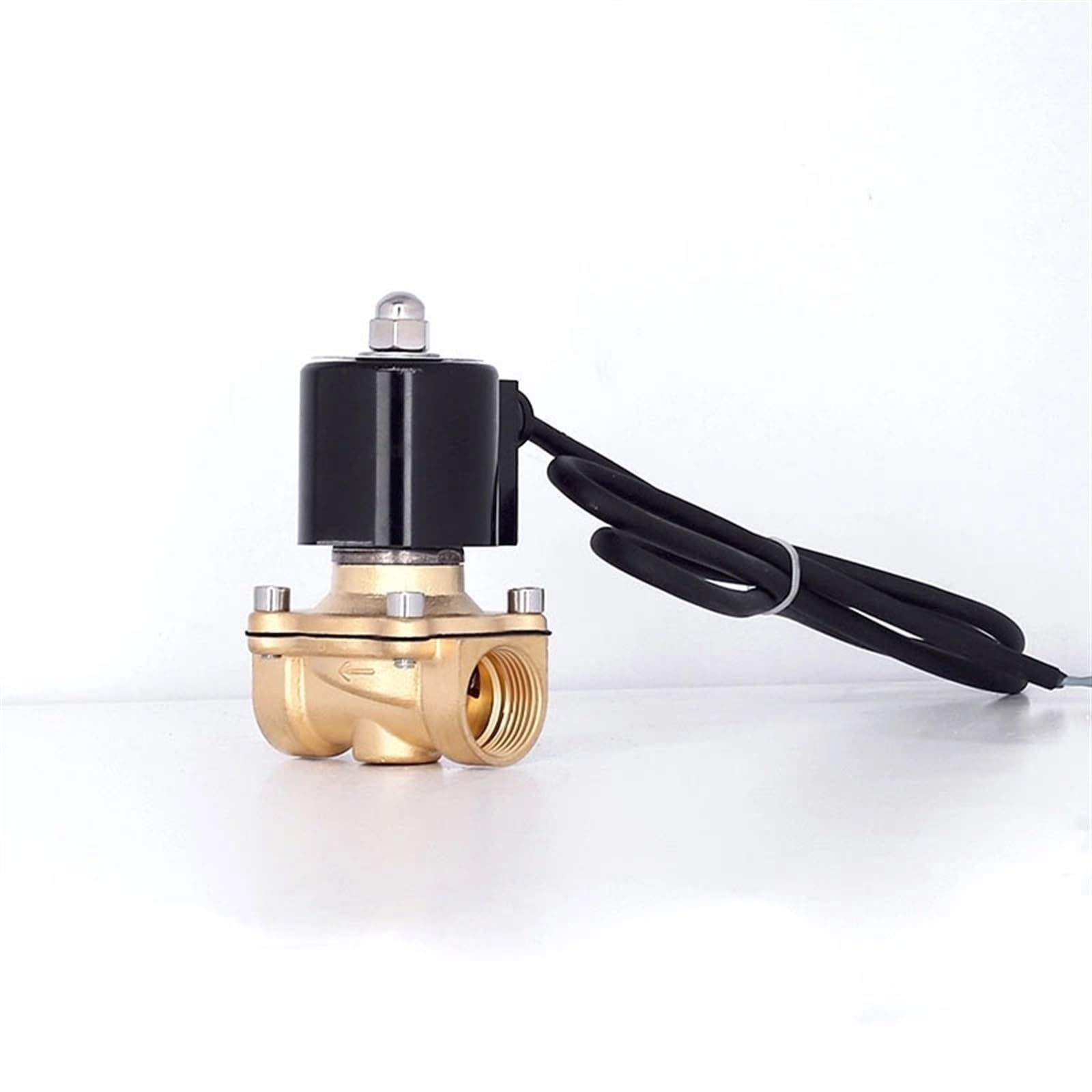 Gnqukebwh Bsp-380Vac 1" Brass Underwater Solenoid Valve Water 220Vac 24Vdc 12Vdc 24Vac 110Vac Fountain(Bsp-380Vac)