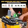 Ecarke 2.5 Gal Cordless Wet Dry Vacuum Compatible with DeWalt 20V Battery, 3-in-1 Shop Vac with Washable HEPA & Brushless Motor, 15KPa Suction, 4 Attachments for Garage Car Workshop (Tool Only) #1