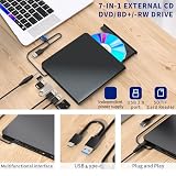 Whoasyst USB typ C zewnętrzny dysk pisarz dysk czytnik odtwarzacz twardy USB3.0 USB2.0 do laptopa dysk zewnętrzny