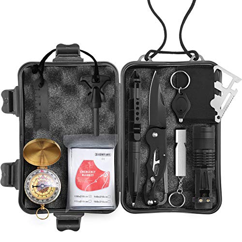 Wild Peak Prepare-1 Survival Tool Kit for Camping Gear, Hiking, Climbing, Fishing, Hunting, Backpacks, Cars (WP-20182812)