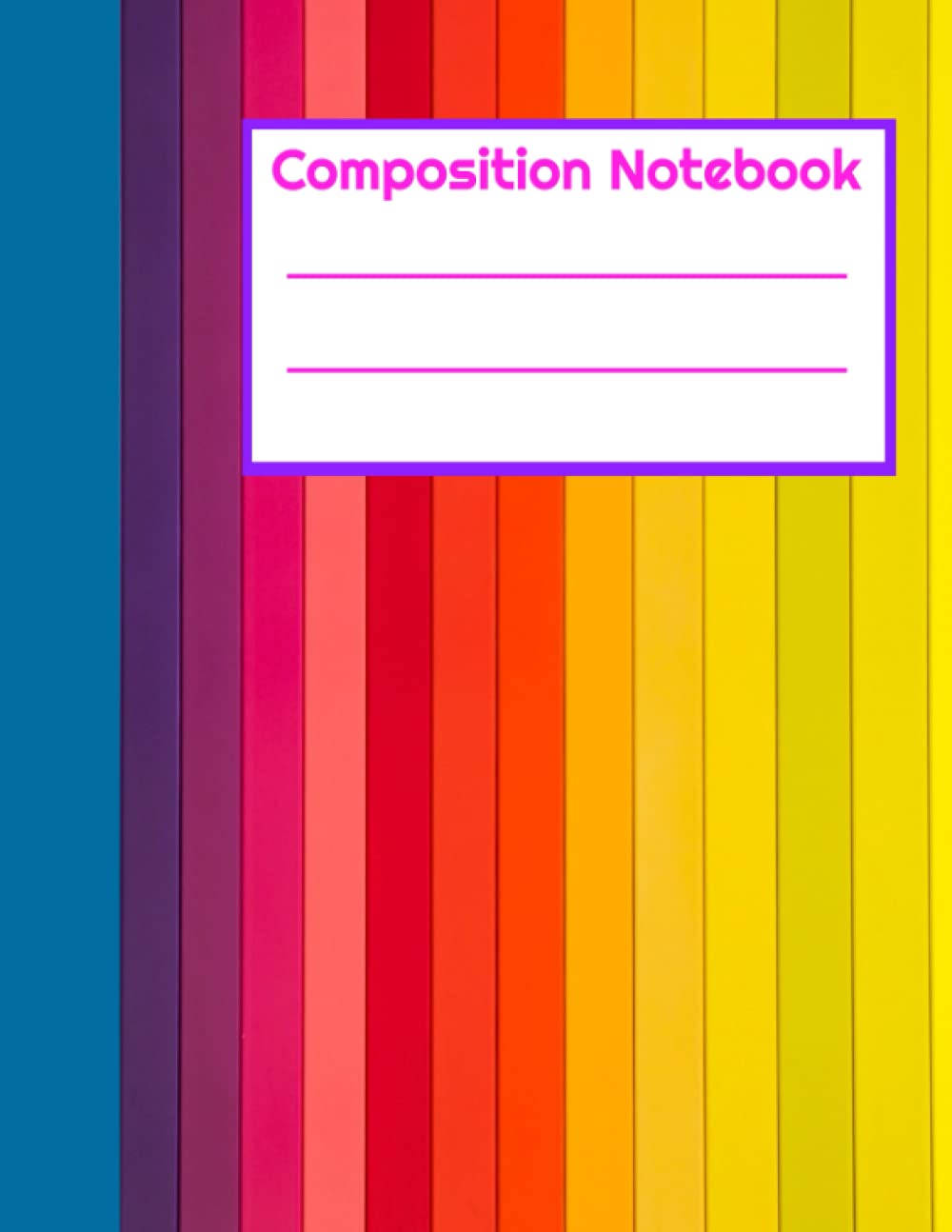 Rainbow Composition Notebook