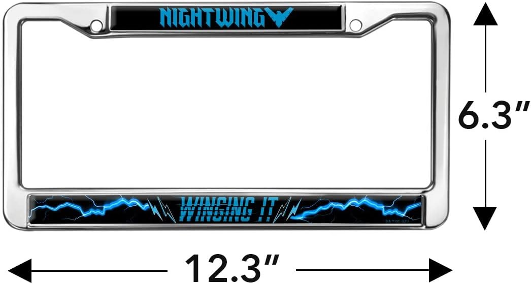Nightwing Winging It Full Size Standard License Plate Metal Frame