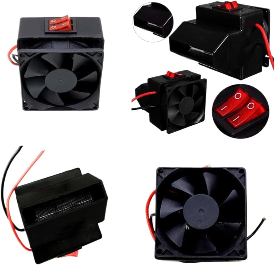 Portable Vehicle Heater Electric Interior Heater with Defrost Function Compatible with Car Windshield Deicing and Drying
