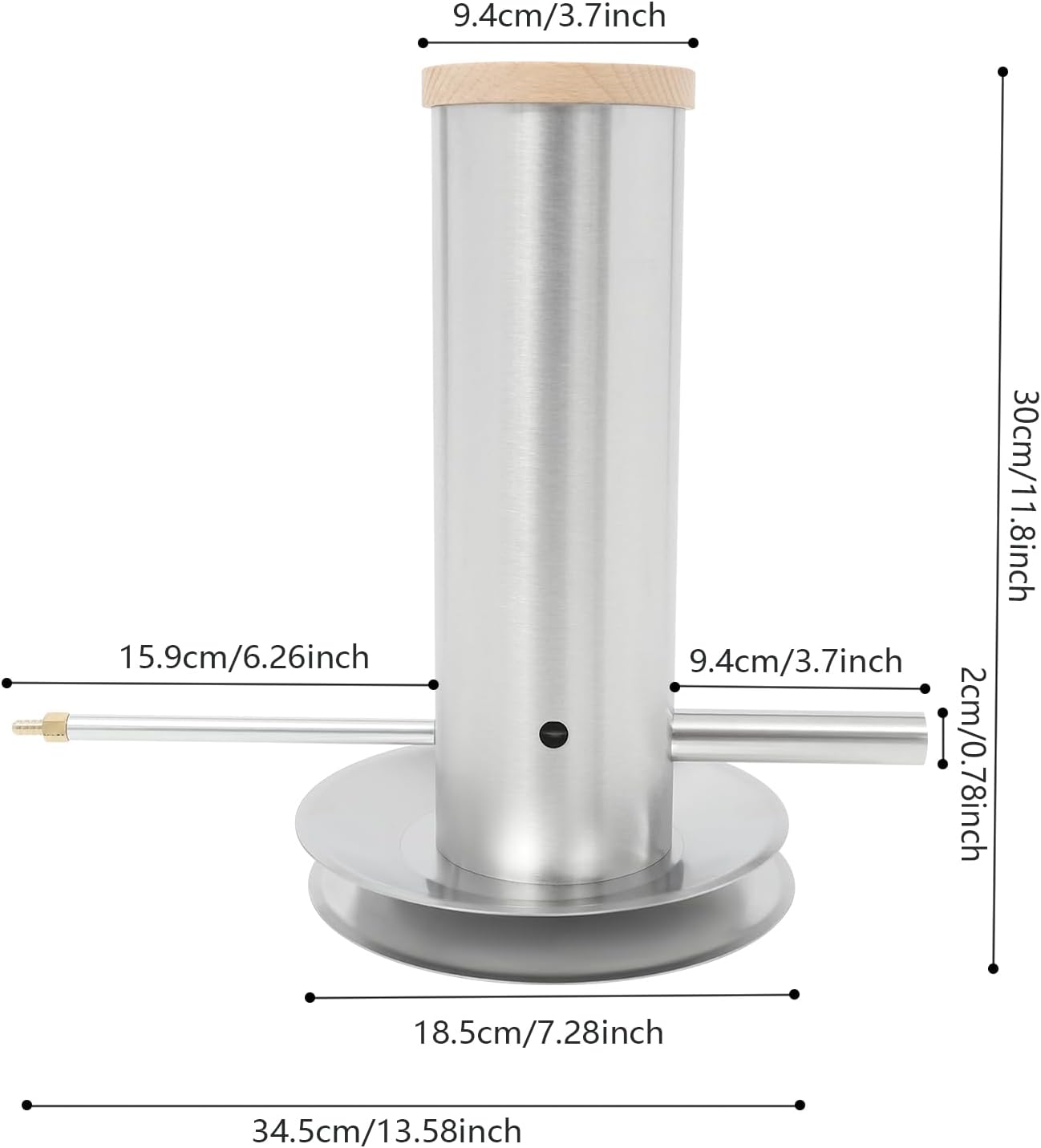 Electric Cold Smoke Generator With Lid & Air Pump,Portable Barbecue Smoker, Wood Chips Pellets Smoker Generator With 1.7l Capacity,Stainless Steel Hot And Cold Smoke Maker Machine For Food