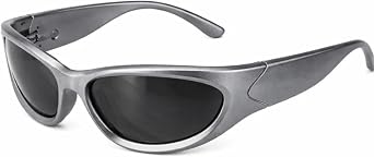 Polar White Blue Sunglasses - Y2K Inspired Eyewear Taking Photos with Cool Looks Unisex Streetwear Retro Futuristic - Festival Rave Party Style Outdoor Styling Moments