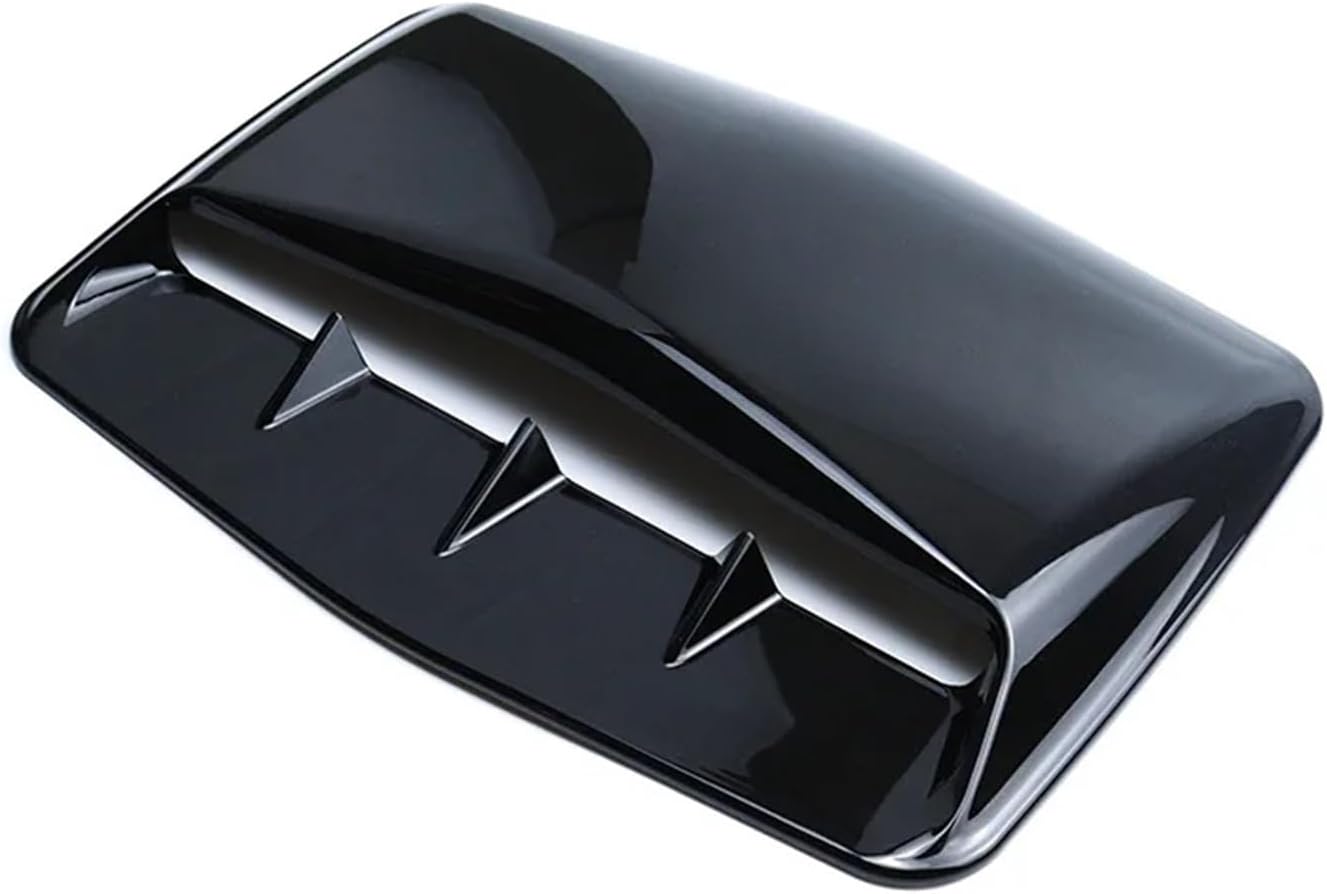 Hood Vent Scoop Kit Universal Carbon Fiber Pattern Car Air Flow Intake Hood Scoop Bonnet Vent Cover Decorative Sticker Fashion Modification(A)