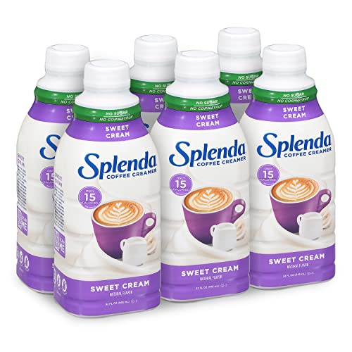 Image of SPLENDA Sugar Free Sweet Cream Coffee Creamer, 32 Fl Oz (Pack of 6)