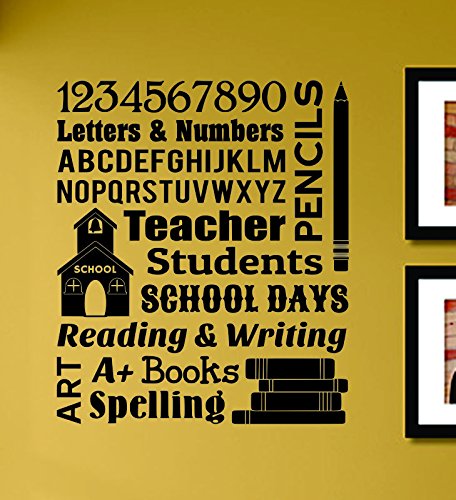 Teacher Students School Days Vinyl Wall Decals Quotes Sayings Words Art Decor Lettering Vinyl Wall Art Inspirational Uplifting