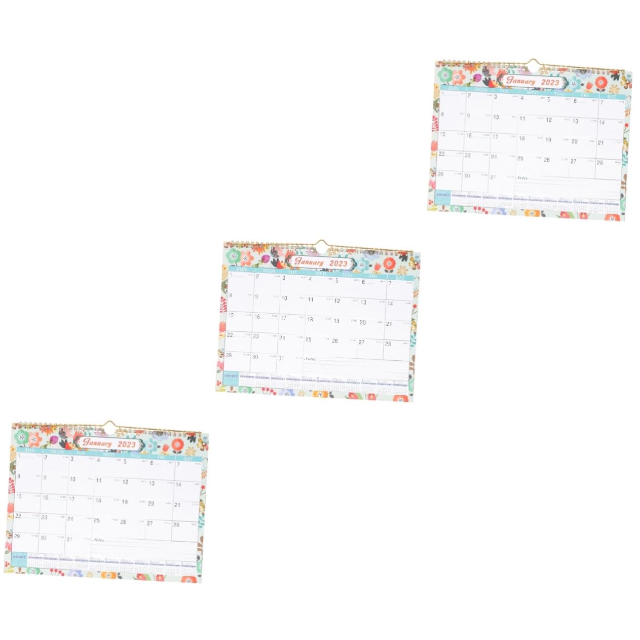 3 Piezas teniendo en el mensual de pared 2022-2023 calendarios cool office calendars mensual en ingles de pared resistente Papel SHINEOFI